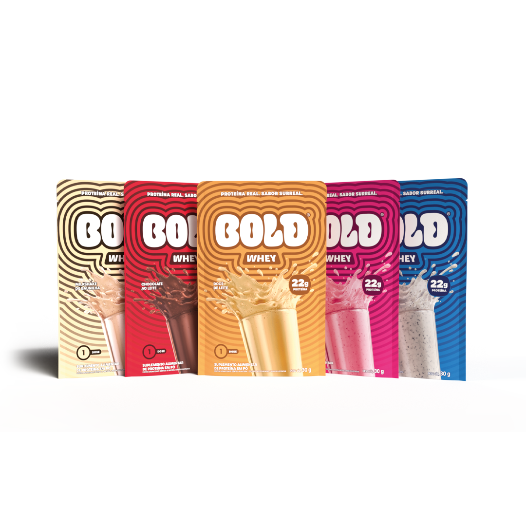 BOLD WHEY - LINHA COMPLETA (Sachê 30g)