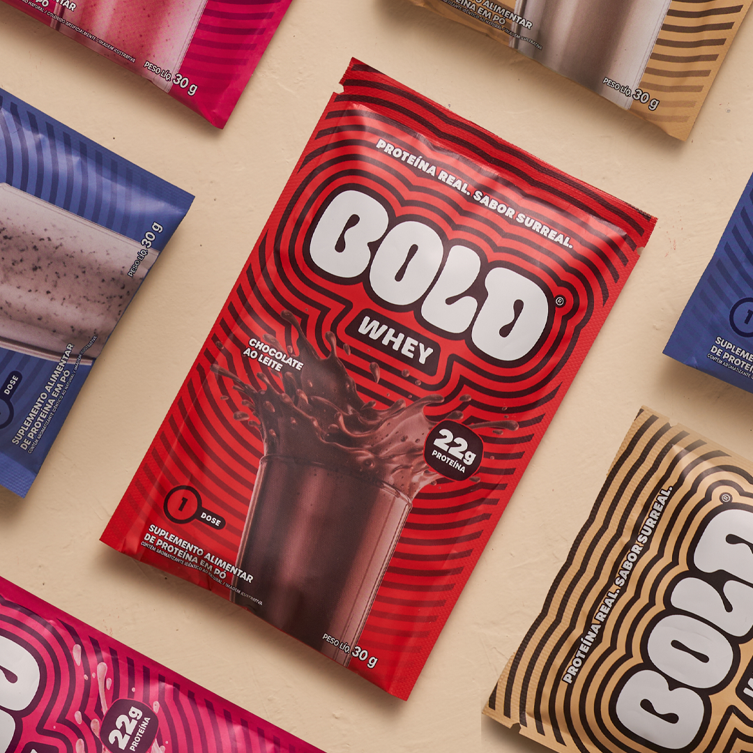 KIT 10 SACHÊS BOLD WHEY CHOCOLATE AO LEITE (30g/Un)