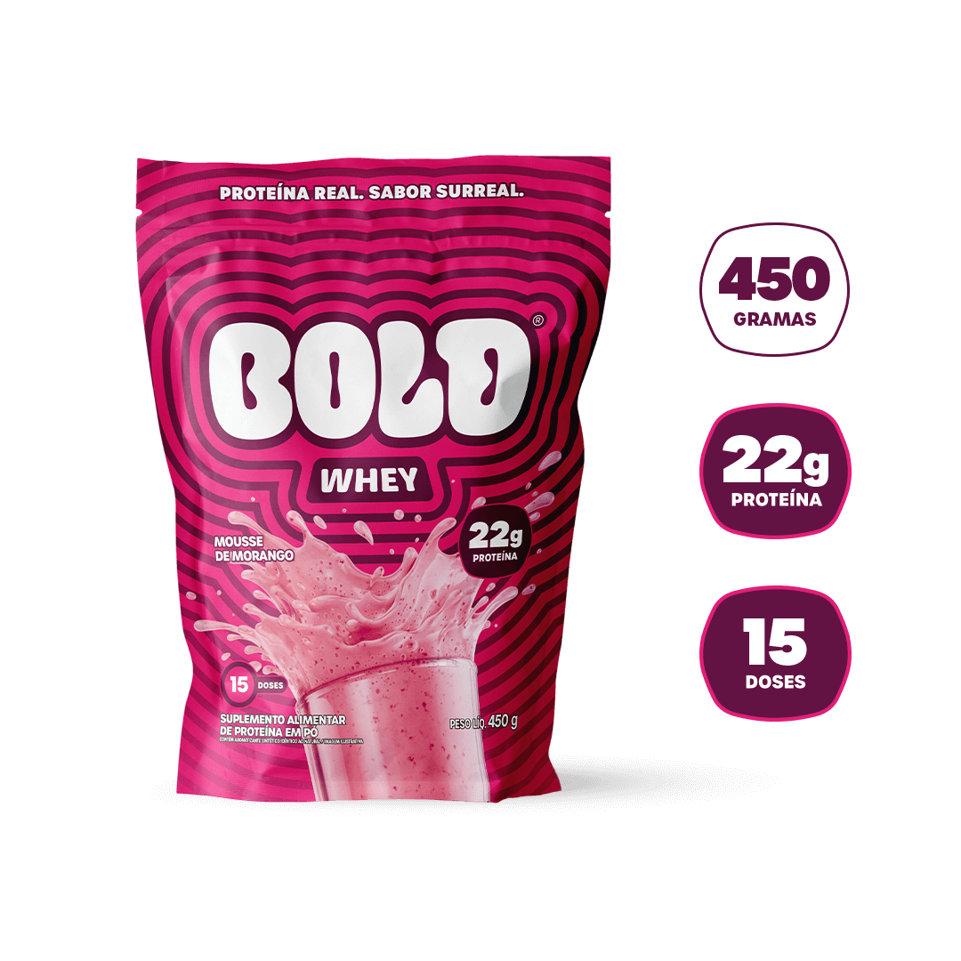 BOLD WHEY MOUSSE DE MORANGO (450g)