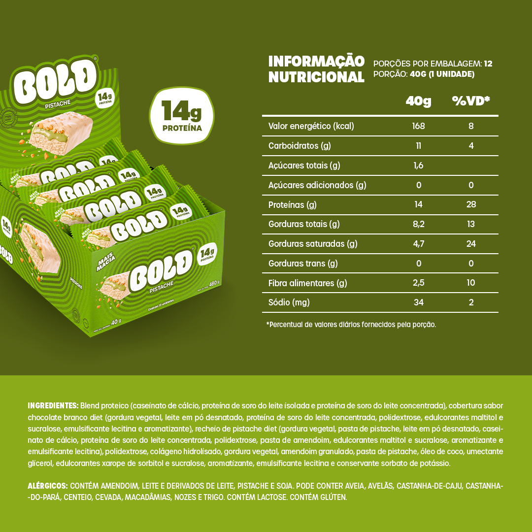 BOLD PISTACHE 40g