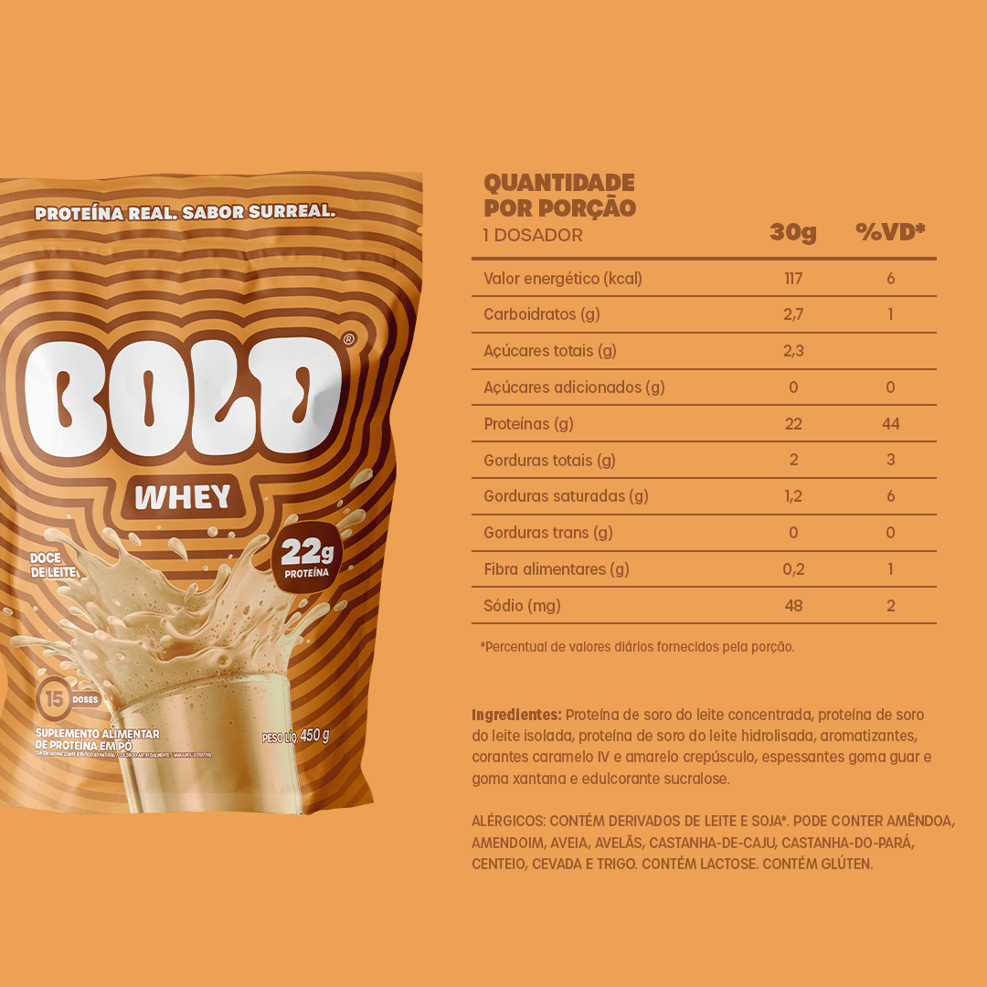 BOLD WHEY DOCE DE LEITE (450g)